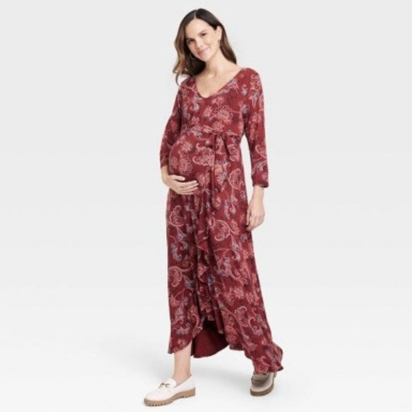 NWT - XXL - 3/4 Sleeve Knit Maternity Dress - Ingrid & Isabel - Picture 1 of 5